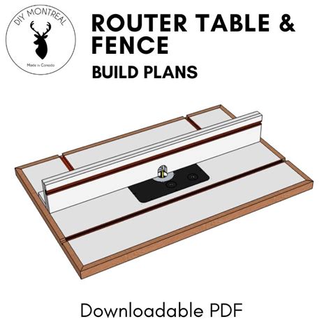 Router Table and Fence | PDF Build Plans | DIY Montreal