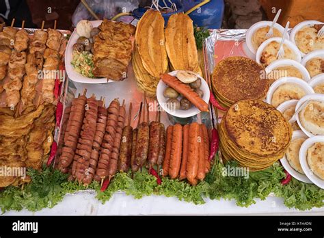 Colombian food in Medellin Stock Photo - Alamy