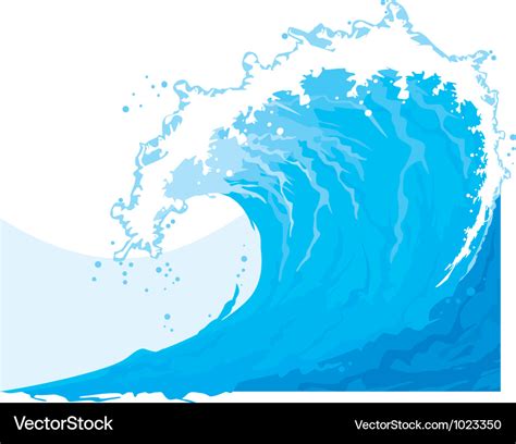 Ocean waves Royalty Free Vector Image - VectorStock