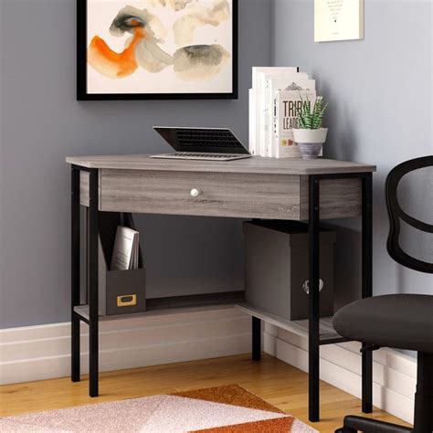 Raymundo Corner Writing Desk | Corner writing desk, Small corner desk, Desks for small spaces