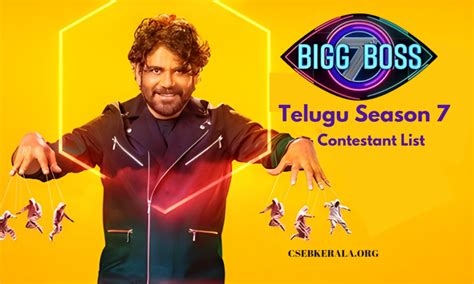 Bigg Boss Telugu Season 7 Contestants List, Start Date, Timing, Host, TV Channel - CSEBKERALA