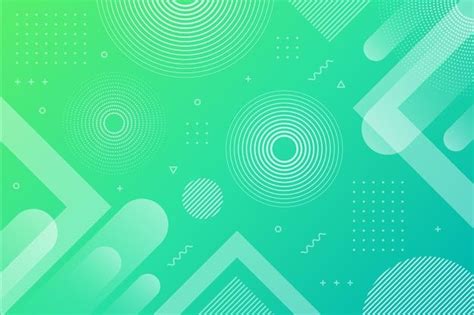 Premium Vector | Gradient green blue abstract geometric background ...