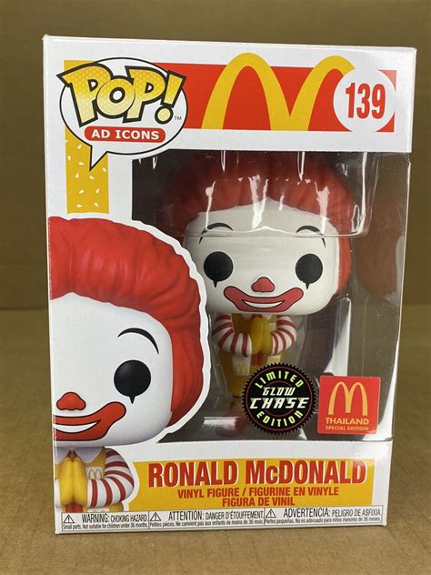 Funko Pop Ad Icons McDonalds Ronald Mcdonald 139 Chase Thailand SE Box ...