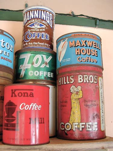 Vintage Coffee Cans 3 | Mannings Premium Blue Label All-Purp… | Flickr