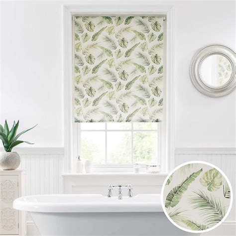 Voyager Green Leaf Moisture Resistant Daylight Roller Blind | Roller ...