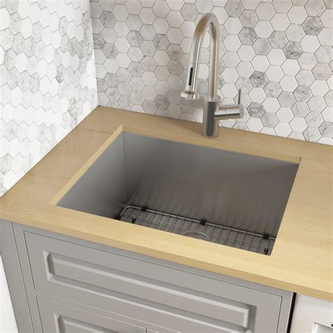 Ruvati 23" x 18" x 12" Deep Laundry Utility Sink Undermount 16 Gauge ...