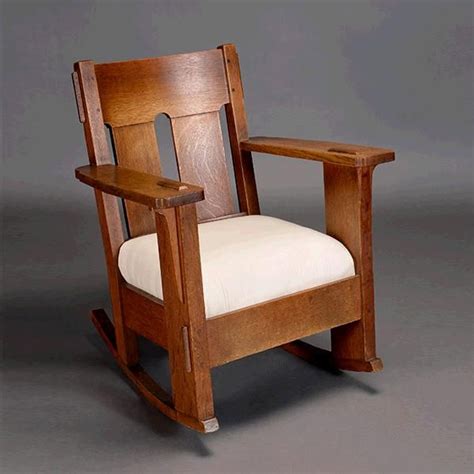 Charles Stickley rocking chair, Michaan's Catalogue, via American Bungalow #arts&crafts ...