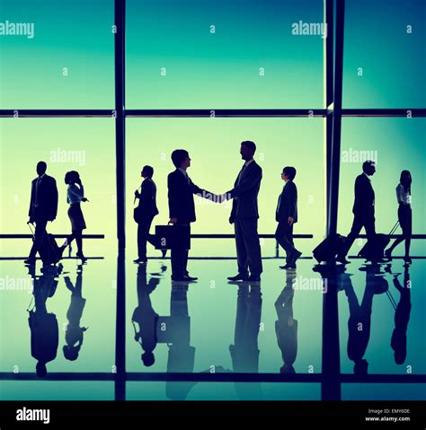 Business Meeting Handshake Silhouette Concept Stock Photo - Alamy