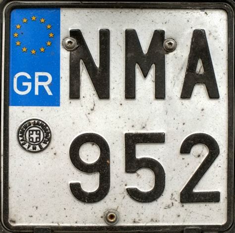 Olav's Greek license plates - Number plates of Greece