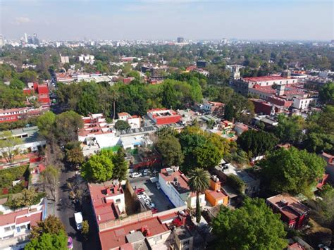 Historic Center of Coyoacan in Mexico City, Mexico Stock Photo - Image of architectural ...