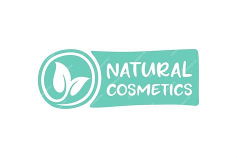 Premium Vector | A green logo for natural cosmetics