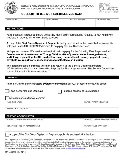 Printable Medicaid Application For Missouri - Printable Application