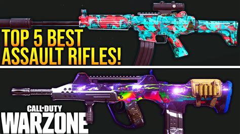 Call Of Duty WARZONE: TOP 5 BEST ASSAULT RIFLE SETUPS To Use! (WARZONE ...