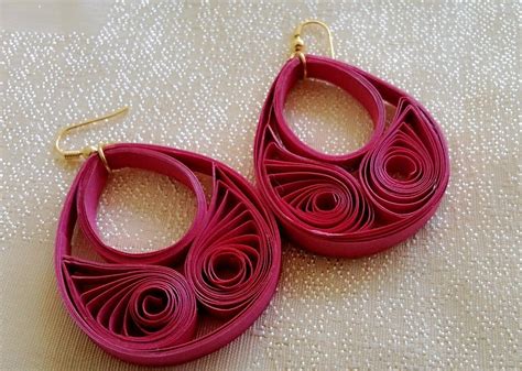 New Model quilling papers earring - Paper earrings making tutorial video | Quilling - bijoux ...