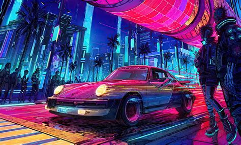 Cyberpunk 2077 Porsche Cool, HD wallpaper | Peakpx