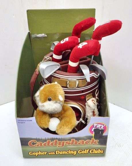 The Original Caddyshack gopher with dancing golf clubs, 12 1/2"H, never ...