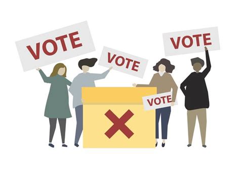 People holding no vote signs illustration - Download Free Vectors ...