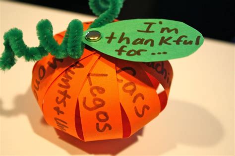 A Thankful Pumpkin Craft for Thanksgiving Thanksgiving Activities For ...