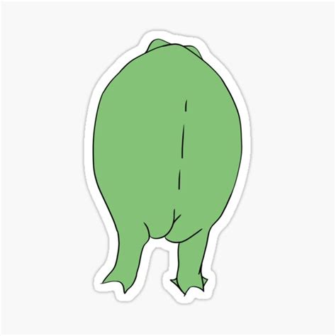 "Frog butt" Sticker for Sale by Abby Wolfe | Redbubble