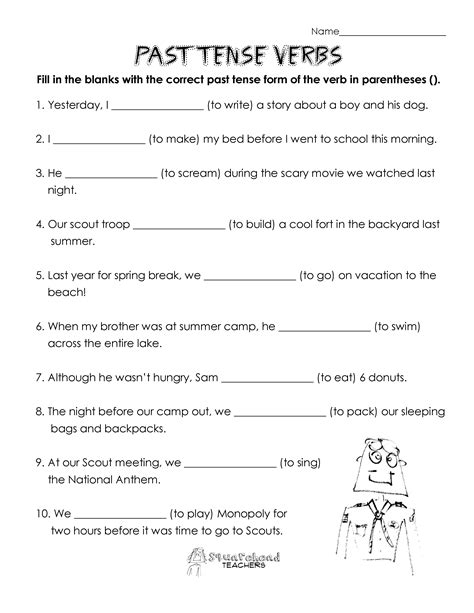 11 Best Images of 12 Verb Tenses Worksheets - Irregular Past Tense Verb Worksheet, English Verb ...