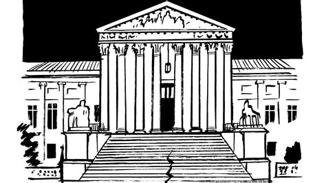 US Supreme Court Building Outline for Classroom / Therapy Use - Clip ...