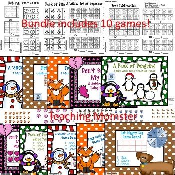 Tens Frames Subtraction {BUNDLE} by Krista Mahan Teaching Momster