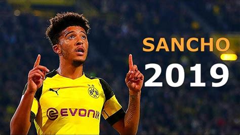 jadon sancho skills 2019 future of england - YouTube