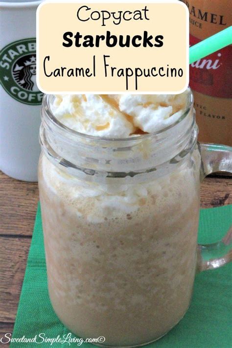 Copycat Starbucks Caramel Frappuccino! Quick and Easy!