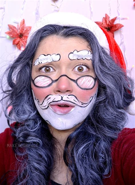 Mrs. Mr. Santa Claus Makeup Tutorial youtu.be/KYjnepZTNxI | Christmas eye makeup, Christmas ...