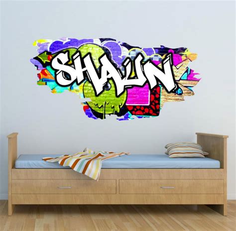 3D GRAFFITI DECALS My Sticky Wall Decal Wall Decals Sticker | Etsy