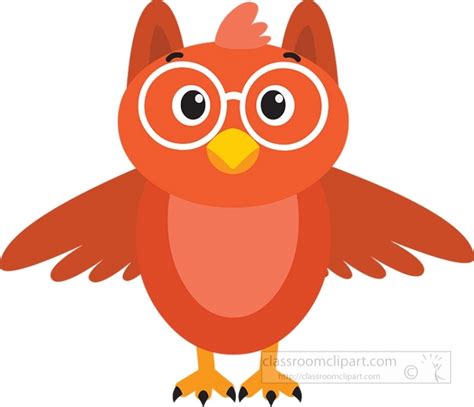 Cartoon Clipart-cute owl cartoon character clipart