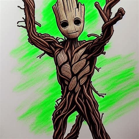 Groot Drawing · Creative Fabrica