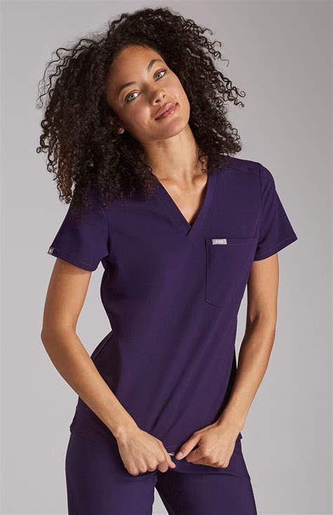 women's catarina one-pocket scrub top - purple Fit Scrubs, Scrubs ...