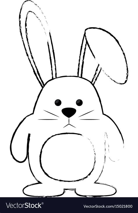 Cute bunny icon Royalty Free Vector Image - VectorStock