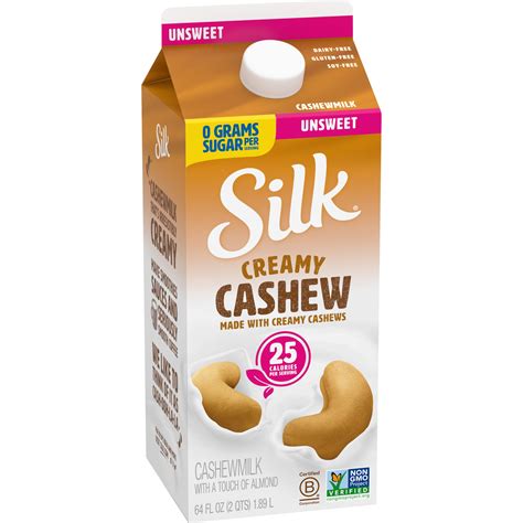 Silk Unsweetened Cashew Milk - Shop Milk at H-E-B