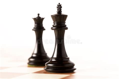 Black chess king and queen stock photo. Image of pawn - 52049934