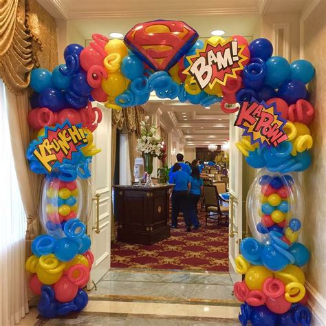 Super hero Arco de Superman Superman Party, Superman Birthday, Marvel ...