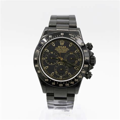 Rolex Daytona 116520 PVD Coated Stainless Steel Black Dial Watch | Luxury Watches USA