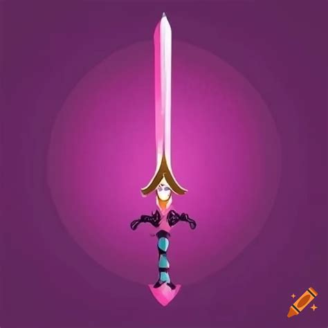 Pink legendary sword on Craiyon