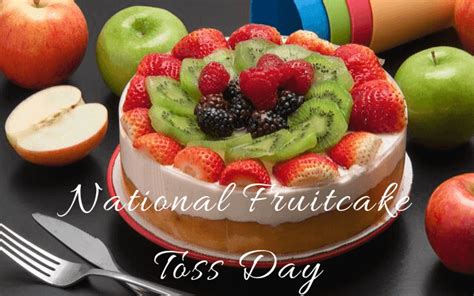 National Fruitcake Toss Day - January 3, 2024 - Happy Days 365