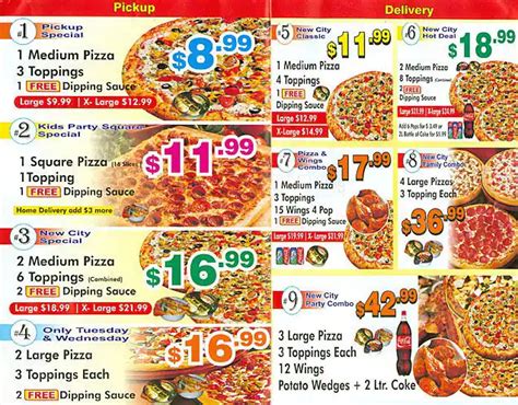 New City Pizza Menu, Menu for New City Pizza, Brampton, Toronto ...