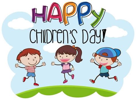 Happy childrens day kid scene | Happy children's day, Child day, Happy