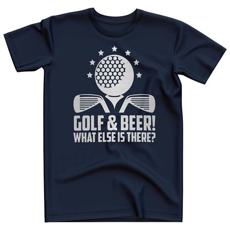 Golf and Beer Mens T Shirt - Purple Print House