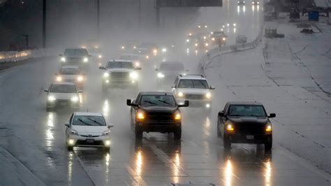 Wintry weather disrupts California’s dry spell