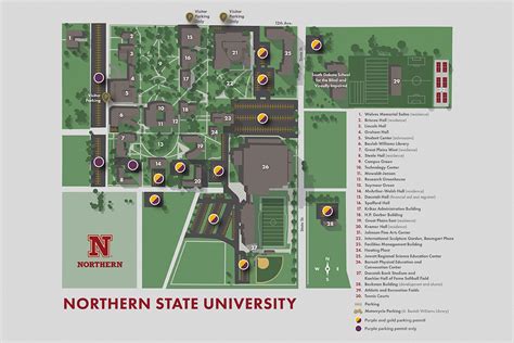 Northwestern Parking Map