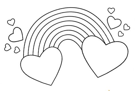 Stars And Hearts Coloring Pages