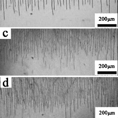 Optical images of the cracks spacing of the films formed of different... | Download Scientific ...