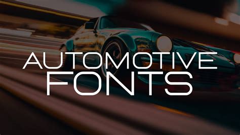 35 Remarkable Car Fonts To Create Memorable Designs | HipFonts