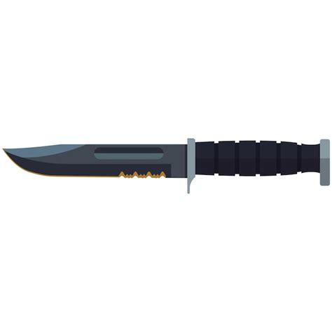 Premium Vector | Vector combat knife isolated on white background. army ...