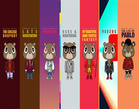 Kanye West Graduation Bear Poster